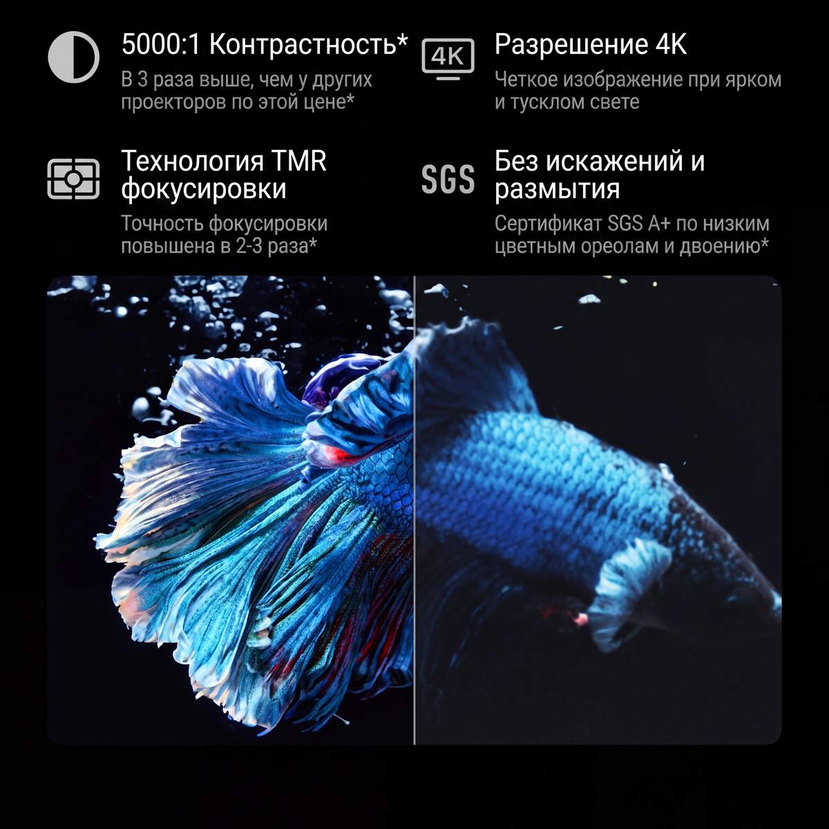JMGO N3 Ultra — контраст 5000:1 в тёмных сценах
