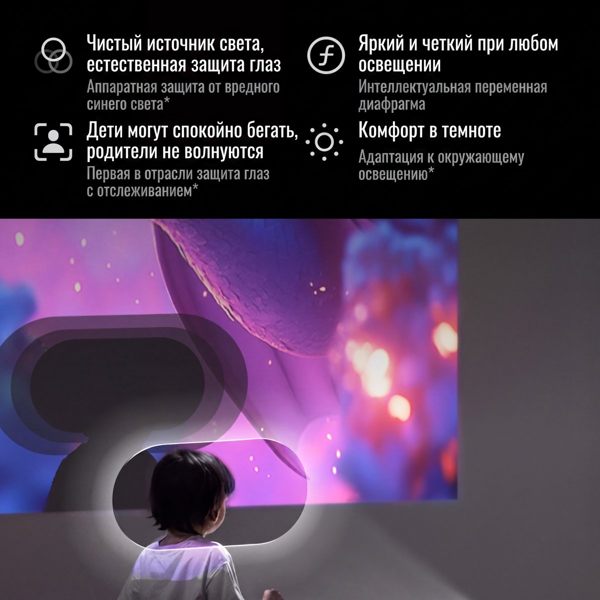 JMGO N3 Ultra Max — датчик защиты зрения
